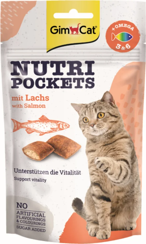 GimCat Nutri Pockets Zalm 60 gr