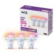 WiZ Spot - Gekleurd en Wit Licht - GU10 - 3-pack