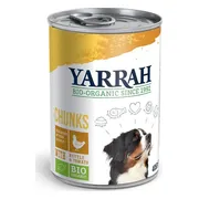 12x Yarrah Bio Hondenvoer Chunks Kip 405 gr