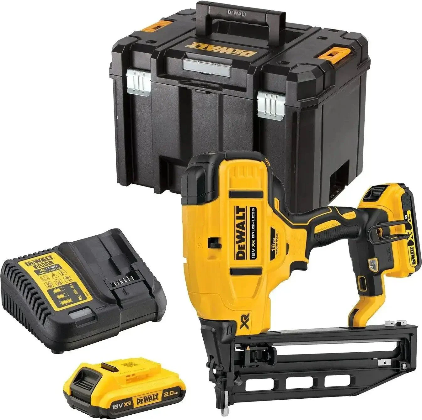 DeWALT DCN662D2 Accu afwerktacker 16Ga 18V XR 2.0Ah in TSTAK
