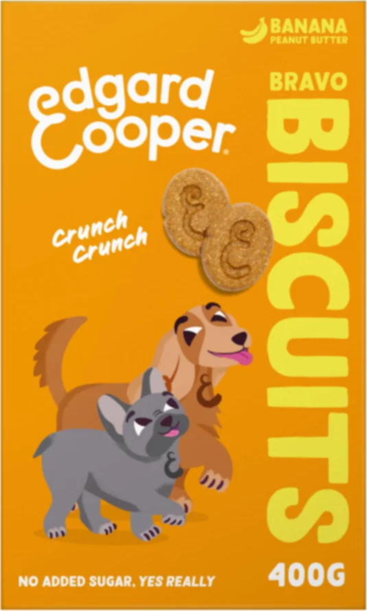 7x Edgard & Cooper Adult Biscuit Banaan & Pinda 400 gr