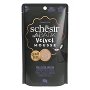 12x Schesir After Dark Velvet Mousse Kip & Eend 80 gr