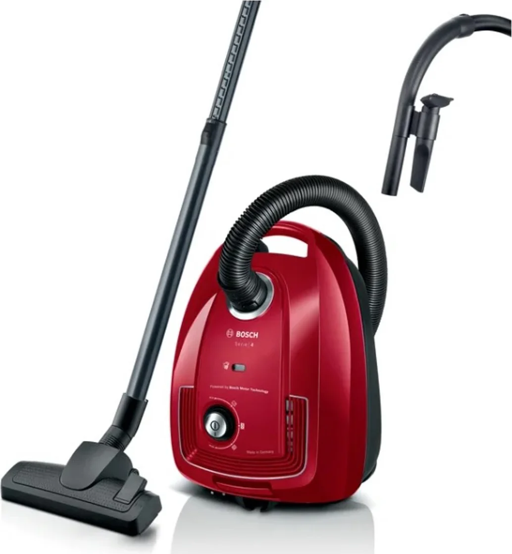 Bosch BGB38RD2 Serie 4 - Stofzuiger met zak - Rood