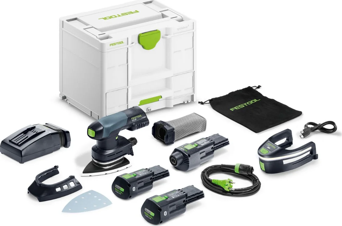 Festool DTSC 400 3,0 I-Set Accu deltaschuurmachine 18V 3.0Ah in Systainer - 578851