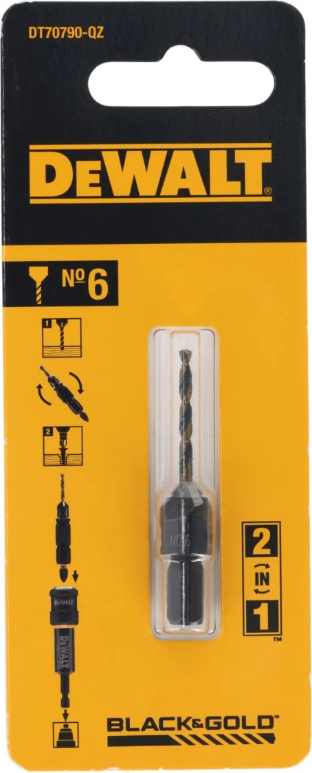 DeWALT DT70790 Reserve voorboor en verzinkboor voor FLIP & DRIVE Nr.6