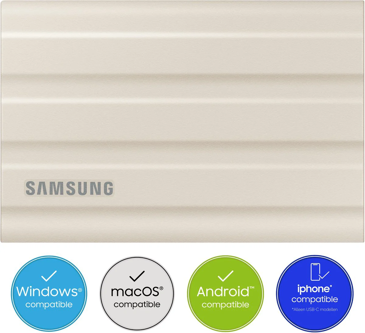 Samsung T7 Shield 2TB Beige