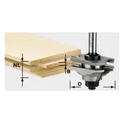 Festool HW S8 D46 x D12-FD Profiel-messingfrees - 490643