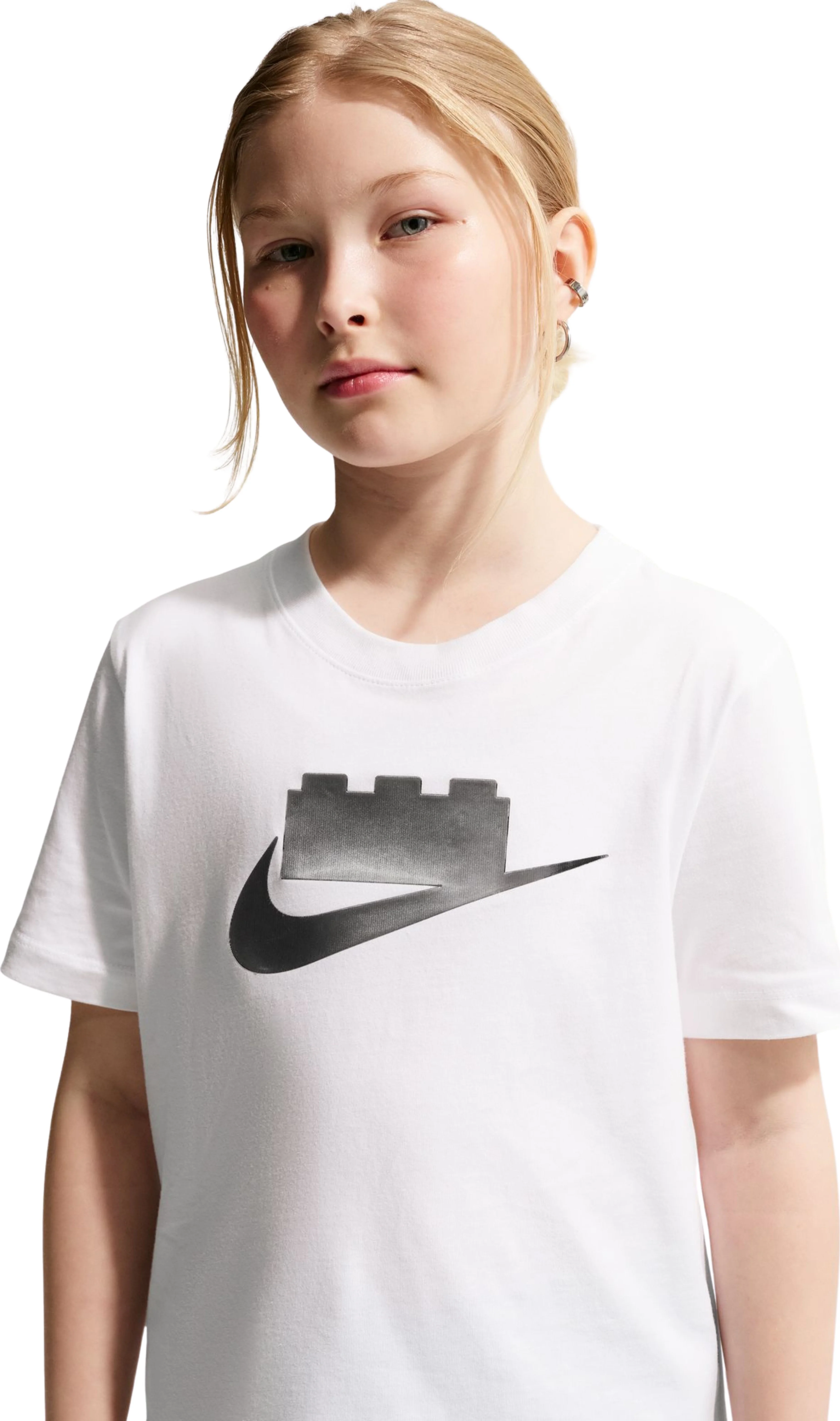 Nike x LEGO collectie T-shirt voor oudere kinderen - wit