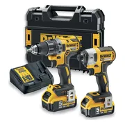 DeWALT DCK268P2T Accu combiset 2-delig (DCD791 + DCF887) 18V XR 5.0Ah in TSTAK