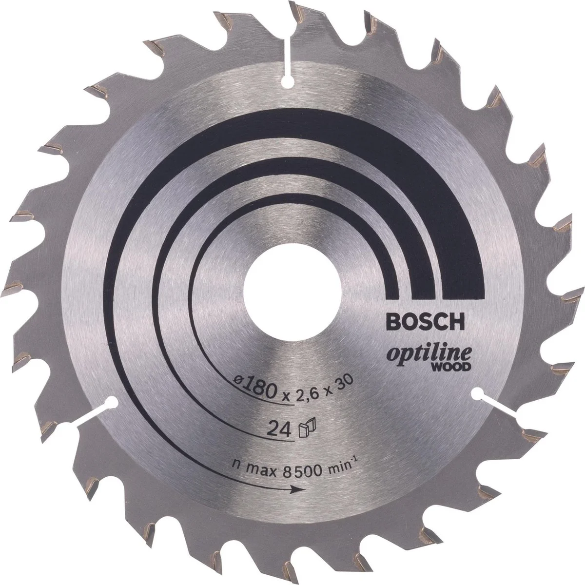Bosch Professional Cirkelzaagblad PRO Wood | Ø 180 x 2,6 x 30mm 24T - 2608640608
