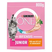 4x Purina ONE Kattenvoer Droog Junior Kip 800 gr