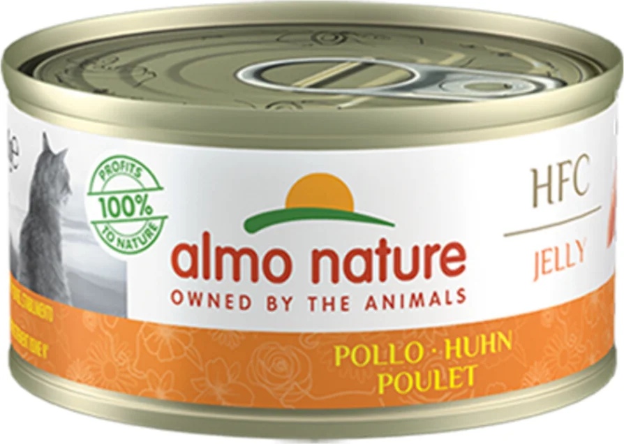 48x Almo Nature HFC Kattenvoer Nat in Gelei Kip 70 gr