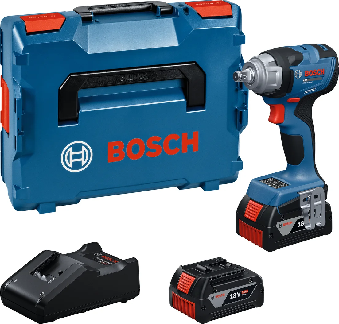 Bosch Professional PRO GDS 18V-330 H Accu slagmoersleutel 330Nm 1/2" 2x 5.0Ah - 06019L5203