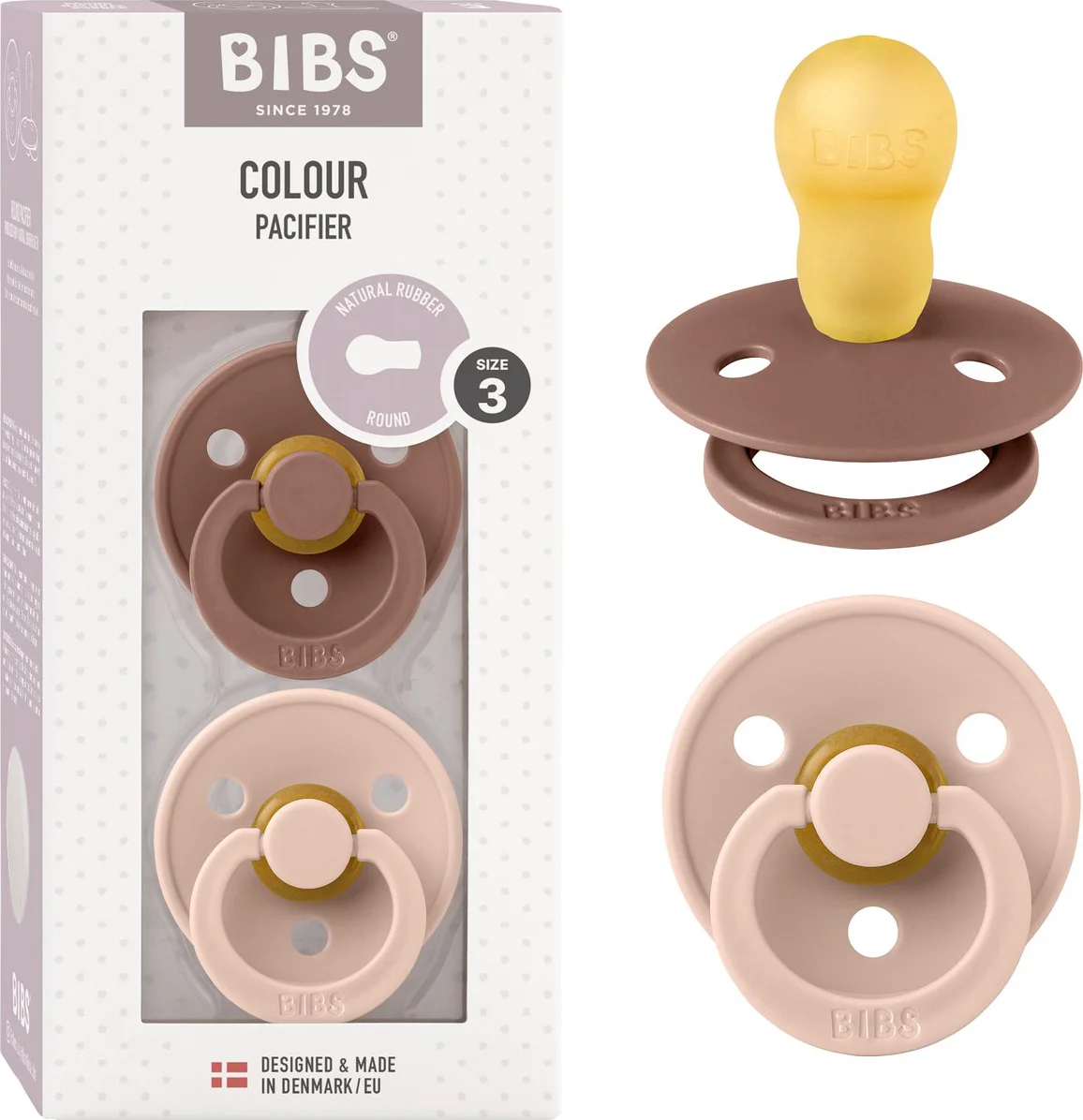 Bibs Fopspeen 18+ Maanden Woodchuck/Blush 2ST