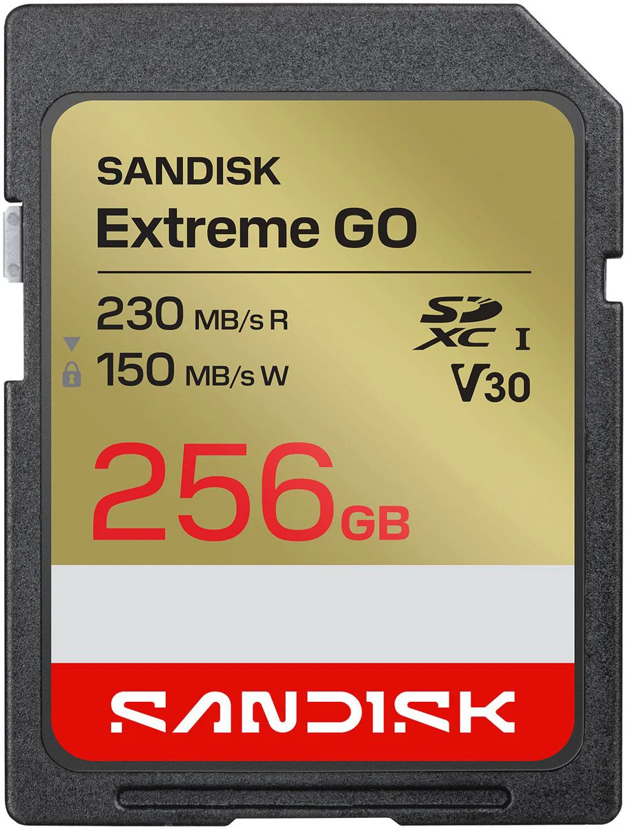 SANDISK Extreme GO SDXC 256GB 240MB/s