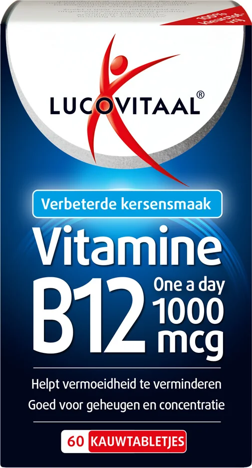 3x Lucovitaal Vitamine B12 1000mcg 60 kauwtabletten