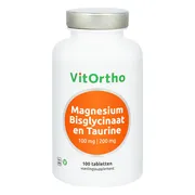 Vitortho Magnesium Bisglycinaat en Taurine 100mg Tabletten 100TB