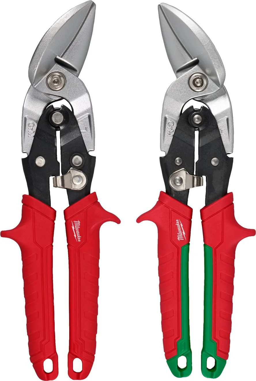 Milwaukee Blikscharenset gebogen (2-delig) - 4932499017