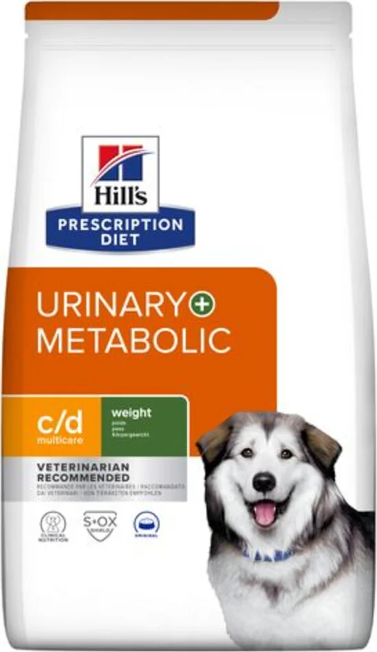 Hill's Prescription Diet c/d Multicare + Metabolic Urinary + Weight Care Hondenvoer Droog 12 kg