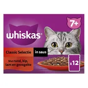 Whiskas Multipack Senior Classic Selectie in Saus 12 x 85 gr