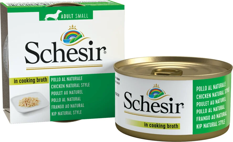 Schesir Hondenvoer Kip Naturel in Bouillon 85 gr