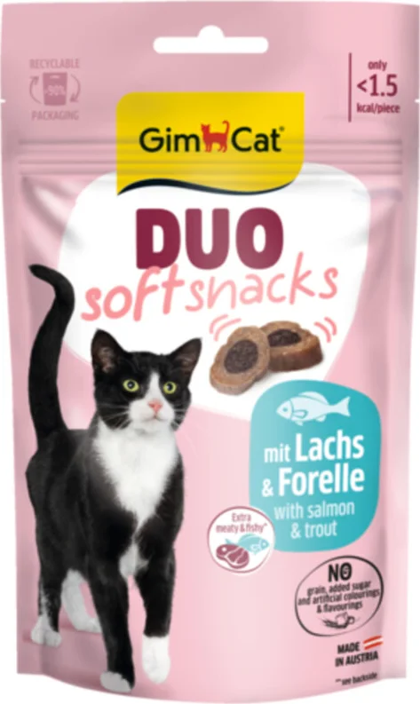 GimCat Duo Kattensnack Zalm & Forel 50 gr