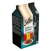 Sheba Délices Du Jour Kattenvoer Nat Selectie Maaltijdzakjes Multipack Gevogelte in Saus 6x50 gr