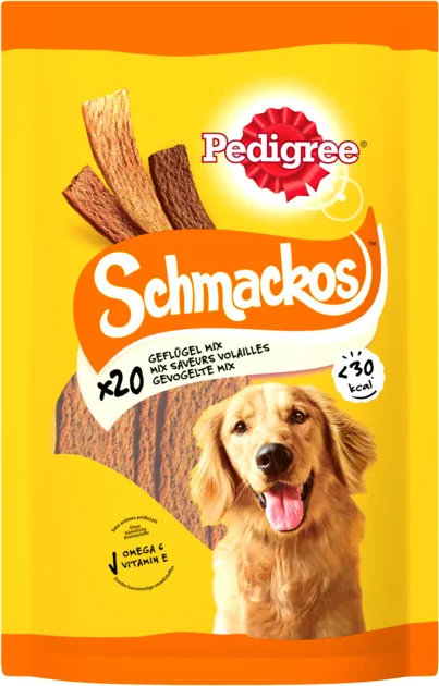 Pedigree Schmackos Hondensnacks Gevogelte Mix 144 gr