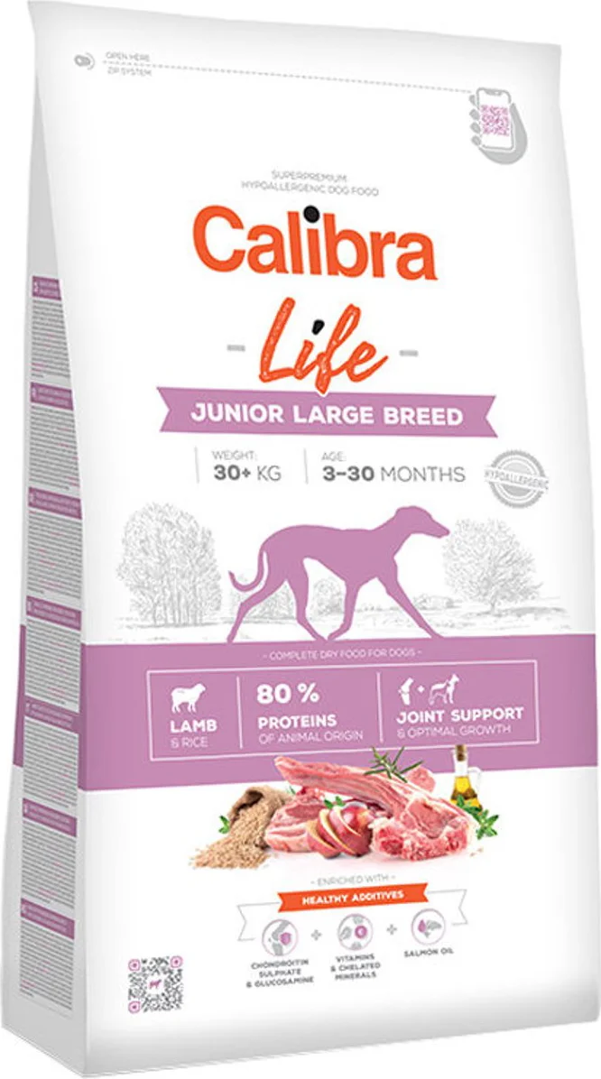 Calibra Life Junior Large Hondenvoer Lam 2,5 kg