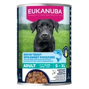 6x Eukanuba Hondenvoer Nat Life Care Dog Adult Forel en Zoete Aardappel 400 gr