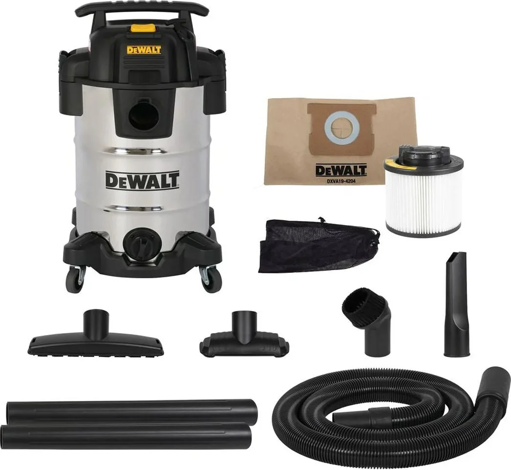 DeWALT DXV30SAPTA 30L RVS Nat- en Droogstofzuiger 230V