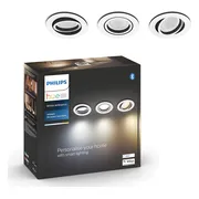 Philips Hue Milliskin inbouwspot White Ambiance - rond - Aluminium - 3-pack