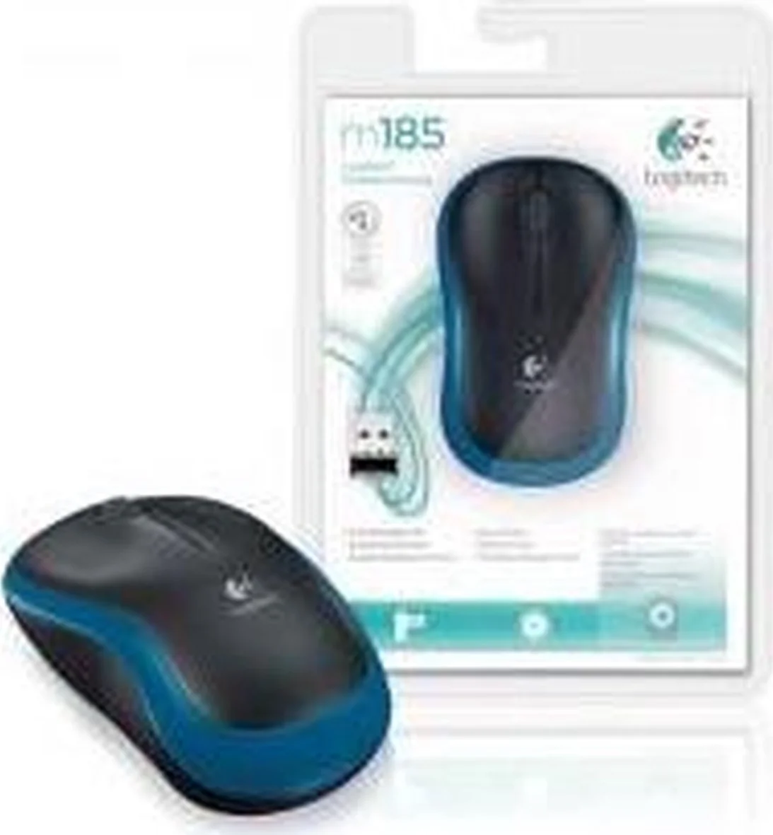 Logitech M185 - Draadloze Muis - Blauw