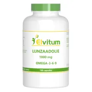 Elvitum Lijnzaadolie 1000mg Omega-3-6-9 Capsules 180CP