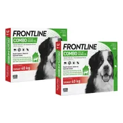 2x Frontline Combo Spot On Anti Vlooien en Teken Druppels Hond XL 3 pipetten