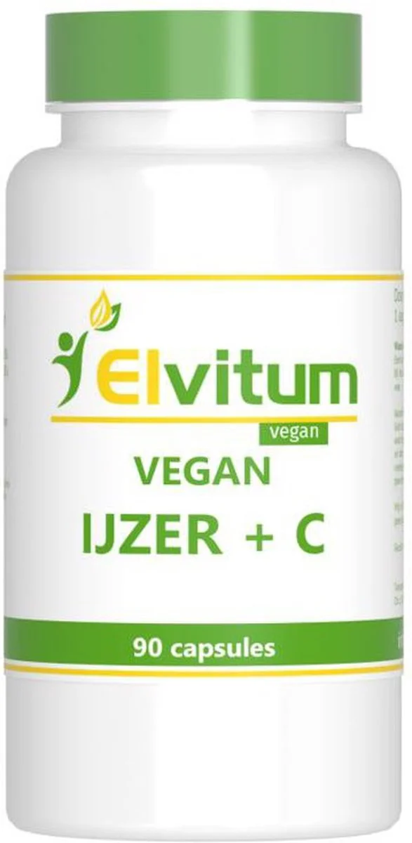 Elvitum Vegan IJzer + C Capsules 90VCP