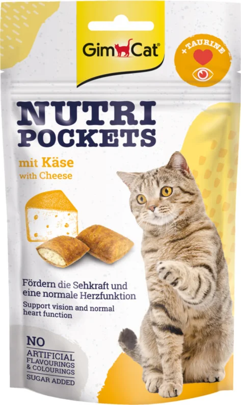 GimCat Nutri Pockets Kaas & Taurine 60 gr