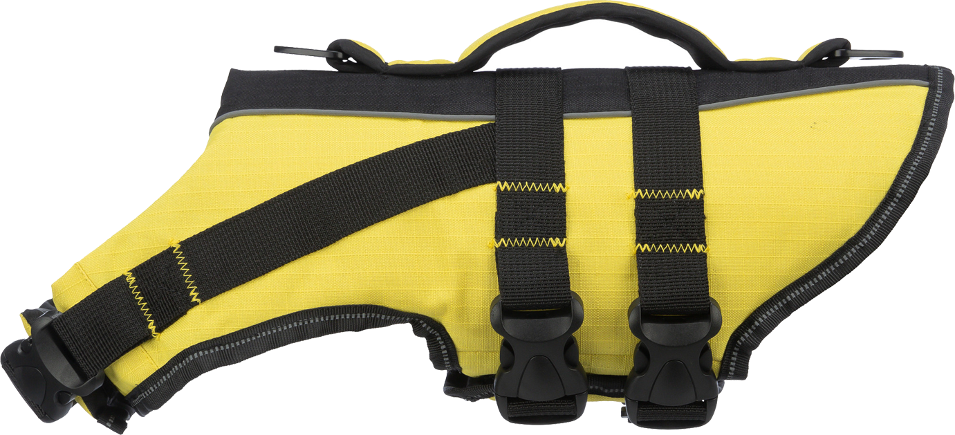 Trixie - Zwemvest Hond - Geel/Zwart - L - 50-80 x 55 cm - Tot 36 kg
