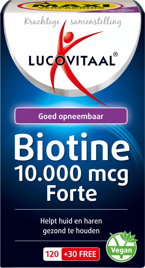 2x Lucovitaal Biotine 10.000 mcg Forte 150 zuigtabletten