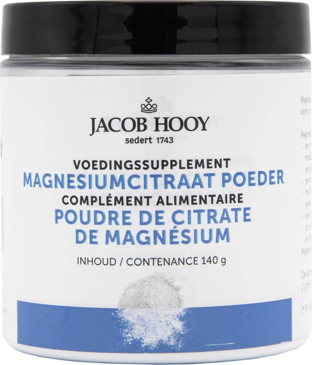 Jacob Hooy Magnesiumcitraat Poeder 140GR