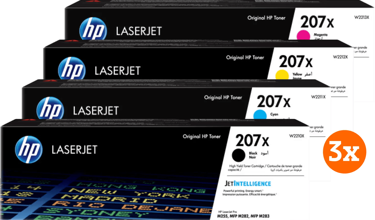 HP 207X Toner Combo Pack (3 stuks)