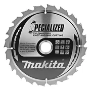 Makita Cirkelzaagblad voor Hout | Specialized: Noest/Spijker | Ø 235mm Asgat 30mm 20T - B-09379
