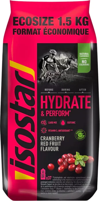 3x Isostar Hydrate & Perform Cranberry 1500 gr