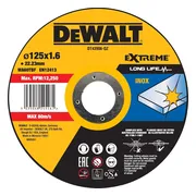 DeWALT DT43906 Doorslijpschijf RVS 125mm