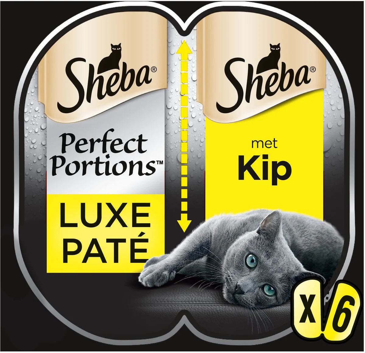 Sheba Perfect Portions Adult Kattenvoer Natvoer Luxe Kip Paté 112,5 gr