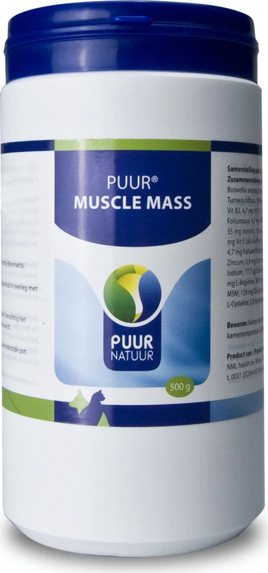 PUUR Muscle Mass Hond - Kat 500 gr