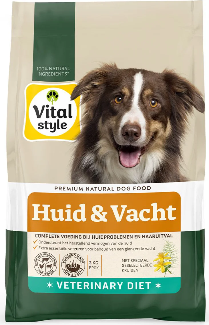 Vitalstyle Huid & Vacht Hondenvoer 3 kg