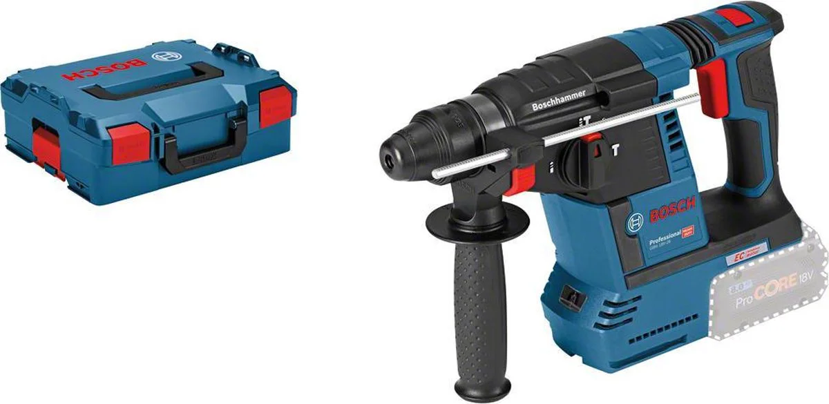 Bosch Professional GBH 18V-26 Accu combihamer SDS-Plus 2,6J 18V Basic Body in L-Boxx - 0611909001