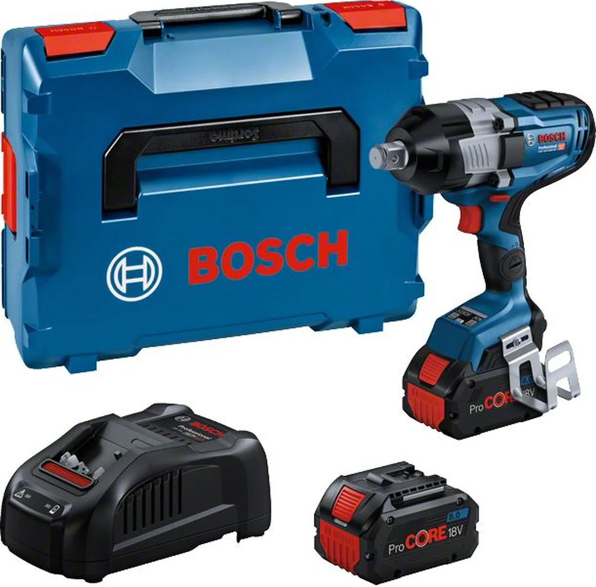 Bosch Professional PRO GDS 18V-1600 HC Accu slagmoersleutel 1600Nm 3/4" + CoMo 2x ProCore 8.0Ah - 06019M1002