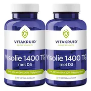 2x Vitakruid Visolie 1400 TG Met D3 60 capsules